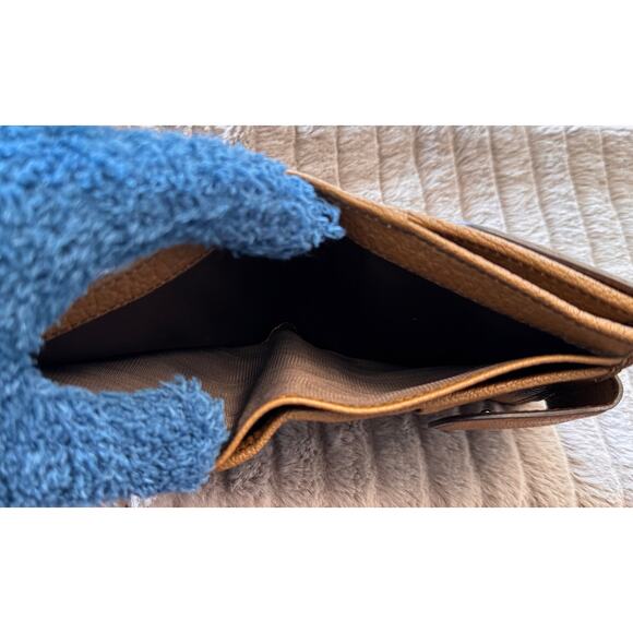 BVLGARI Leather Bi-Fold Wallet, Brown/Camel, Women Men Unisex - Picture 8 of 12